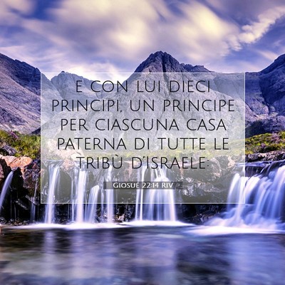 Giosué 22:14 RIV Immagine del Versetto della Bibbia