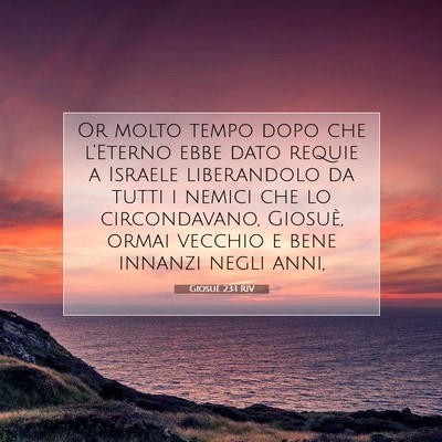 Giosué 23:1 RIV Immagine del Versetto della Bibbia