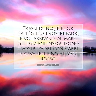 Giosué 24:6 Versetto della Bibbia Spiegato
