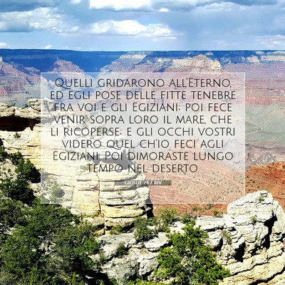 Giosué 24:7 RIV Immagine del Versetto della Bibbia
