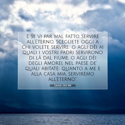 Giosué 24:15 RIV Immagine del Versetto della Bibbia