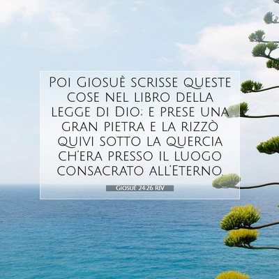 Giosué 24:26 Versetto della Bibbia Spiegato
