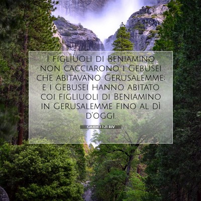 Giudici 1:21 Versetto della Bibbia Spiegato
