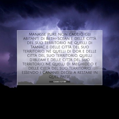 Giudici 1:27 Versetto della Bibbia Spiegato