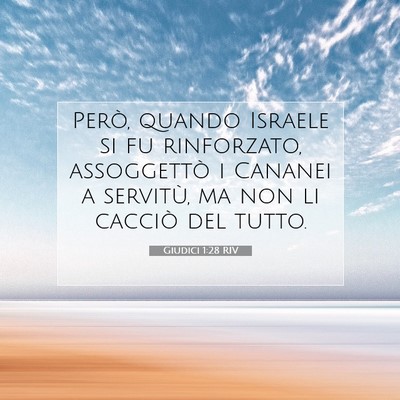 Giudici 1:28 Versetto della Bibbia Spiegato