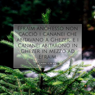 Giudici 1:29 Versetto della Bibbia Spiegato