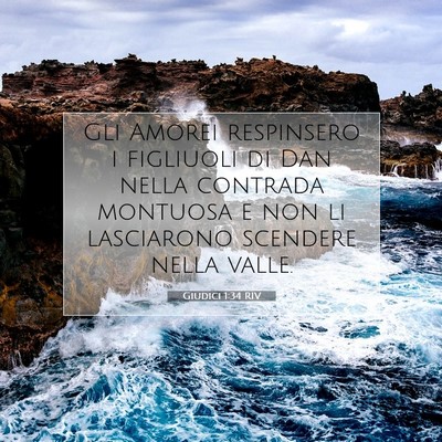 Giudici 1:34 Versetto della Bibbia Spiegato