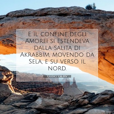 Giudici 1:36 Versetto della Bibbia Spiegato