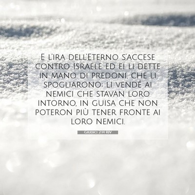 Giudici 2:14 RIV Immagine del Versetto della Bibbia