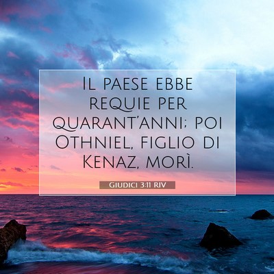 Giudici 3:11 Versetto della Bibbia Spiegato