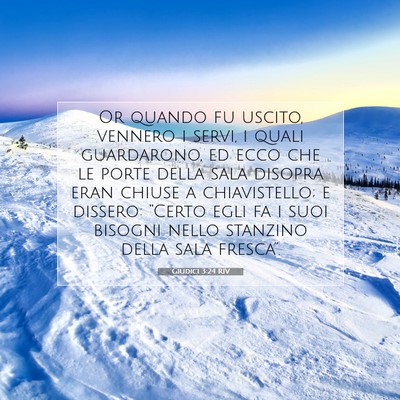 Giudici 3:24 Versetto della Bibbia Spiegato