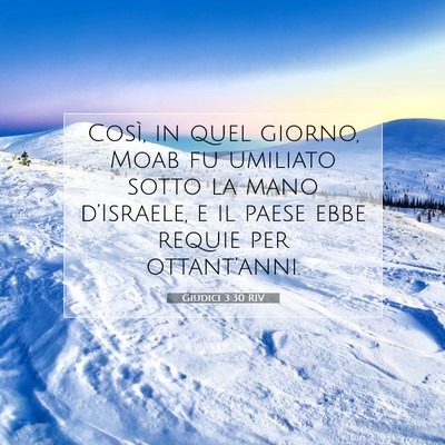 Giudici 3:30 Versetto della Bibbia Spiegato