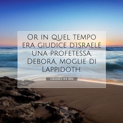 Giudici 4:4 Versetto della Bibbia Spiegato