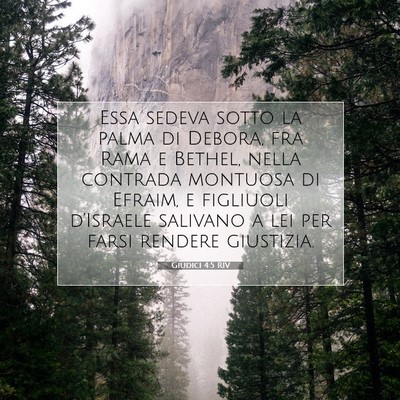 Giudici 4:5 Versetto della Bibbia Spiegato