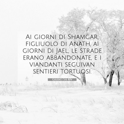 Giudici 5:6 Versetto della Bibbia Spiegato