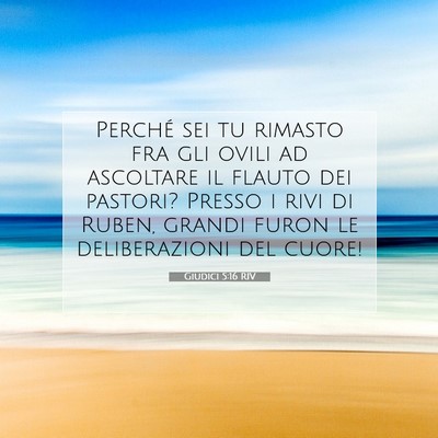 Giudici 5:16 Versetto della Bibbia Spiegato