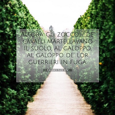 Giudici 5:22 Versetto della Bibbia Spiegato