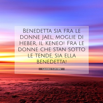 Giudici 5:24 RIV Immagine del Versetto della Bibbia