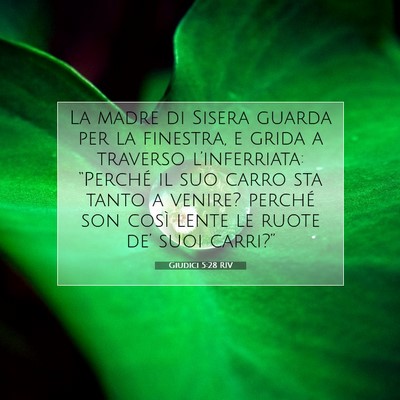 Giudici 5:28 RIV Immagine del Versetto della Bibbia
