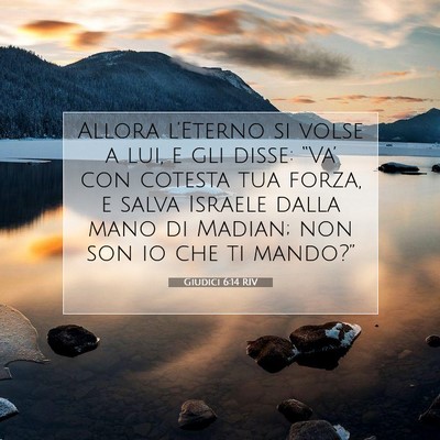 Giudici 6:14 RIV Immagine del Versetto della Bibbia