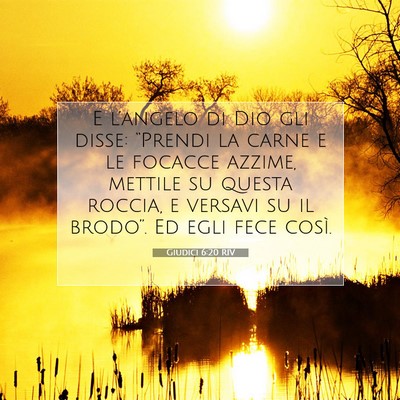 Giudici 6:20 Versetto della Bibbia Spiegato