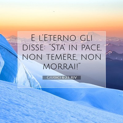 Giudici 6:23 RIV Immagine del Versetto della Bibbia