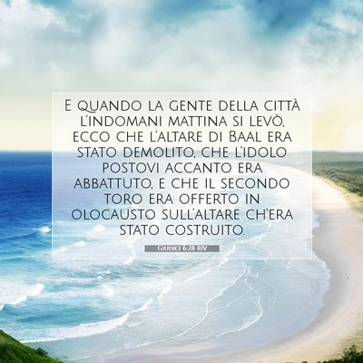 Giudici 6:28 Versetto della Bibbia Spiegato