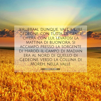 Giudici 7:1 Versetto della Bibbia Spiegato