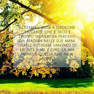 Giudici 7:2 RIV Immagine del Versetto della Bibbia