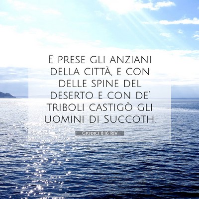 Giudici 8:16 Versetto della Bibbia Spiegato