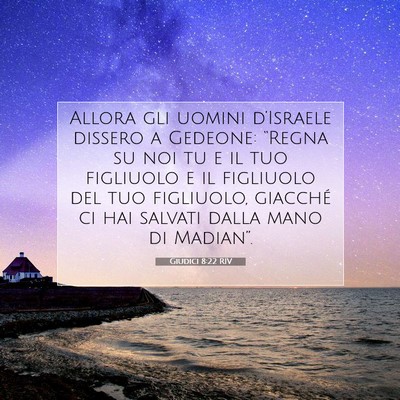 Giudici 8:22 RIV Immagine del Versetto della Bibbia