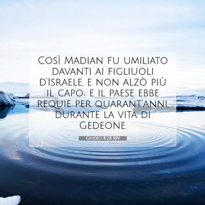 Giudici 8:28 Versetto della Bibbia Spiegato