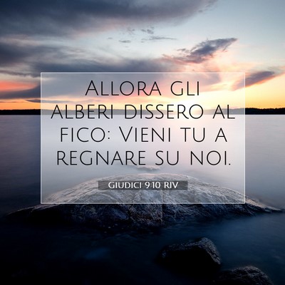 Giudici 9:10 Versetto della Bibbia Spiegato