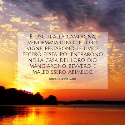 Giudici 9:27 RIV Immagine del Versetto della Bibbia