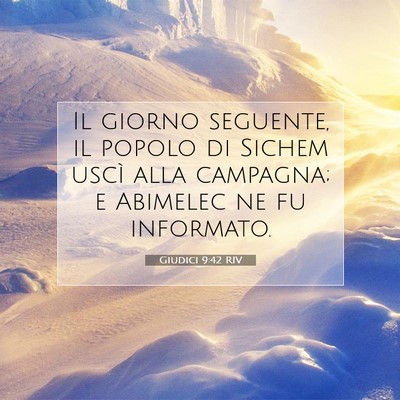 Giudici 9:42 Versetto della Bibbia Spiegato