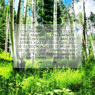 Giudici 10:6 Versetto della Bibbia Spiegato
