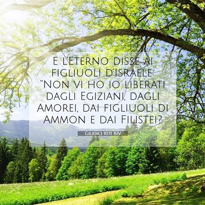 Giudici 10:11 Versetto della Bibbia Spiegato