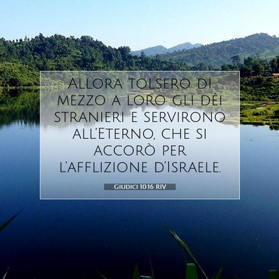 Giudici 10:16 RIV Immagine del Versetto della Bibbia