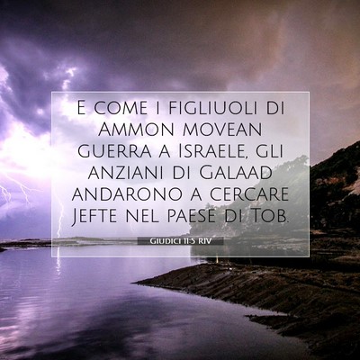 Giudici 11:5 Versetto della Bibbia Spiegato