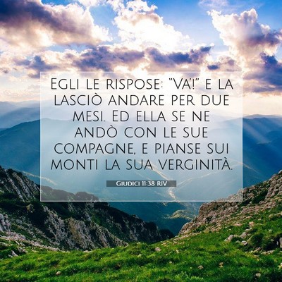 Giudici 11:38 Versetto della Bibbia Spiegato