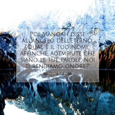Giudici 13:17 Versetto della Bibbia Spiegato