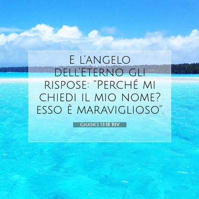 Giudici 13:18 Versetto della Bibbia Spiegato