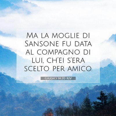 Giudici 14:20 Versetto della Bibbia Spiegato