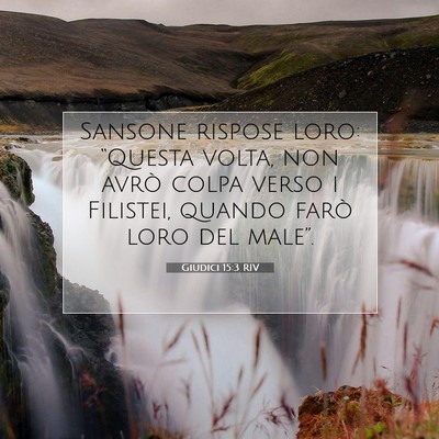 Giudici 15:3 Versetto della Bibbia Spiegato