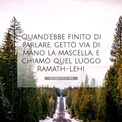 Giudici 15:17 Versetto della Bibbia Spiegato