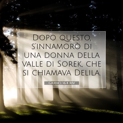 Giudici 16:4 Versetto della Bibbia Spiegato