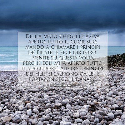 Giudici 16:18 Versetto della Bibbia Spiegato