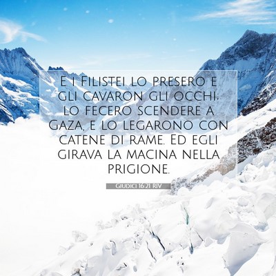 Giudici 16:21 Versetto della Bibbia Spiegato