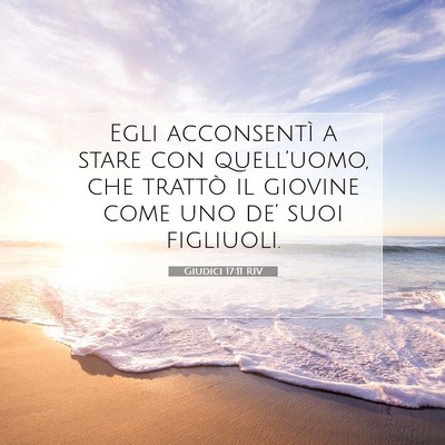 Giudici 17:11 Versetto della Bibbia Spiegato