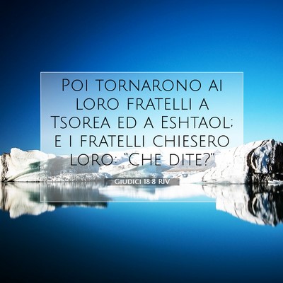 Giudici 18:8 Versetto della Bibbia Spiegato